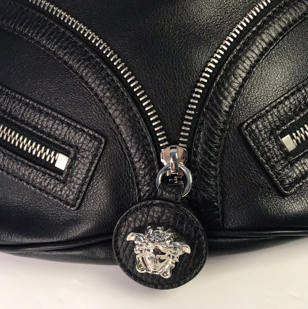 New 💯  Authentic Versace Moto Leather Belt Bag - Picture 17 of 17